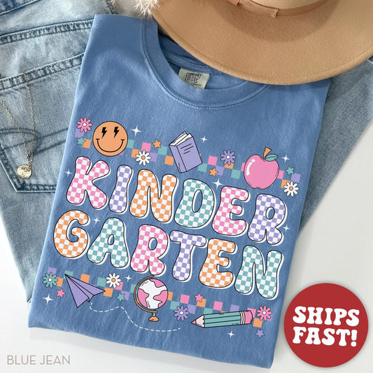 Comfort Colors® First Grade Teacher Shirt, Back to School 1st Grade Tee, Teacher Appreciation Gift, Cute Elementary School, Coquette Bow